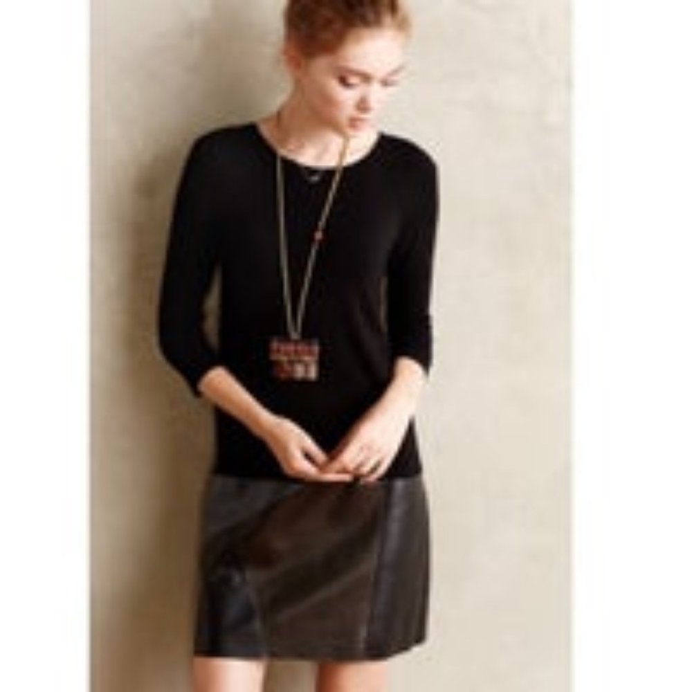 Bailey 44 Leather Patch Dress L